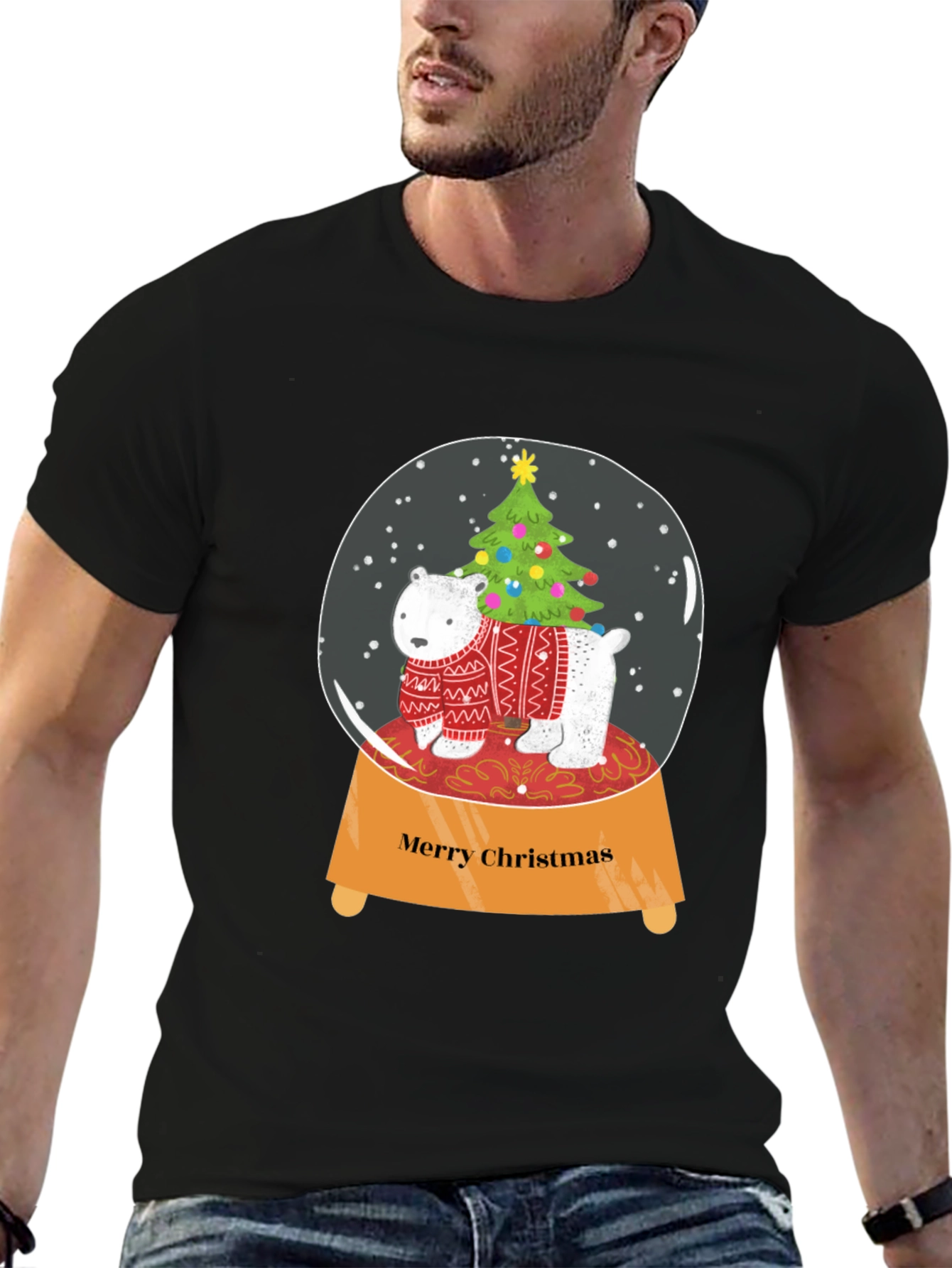 Festive Snow Globe Christmas T-Shirt