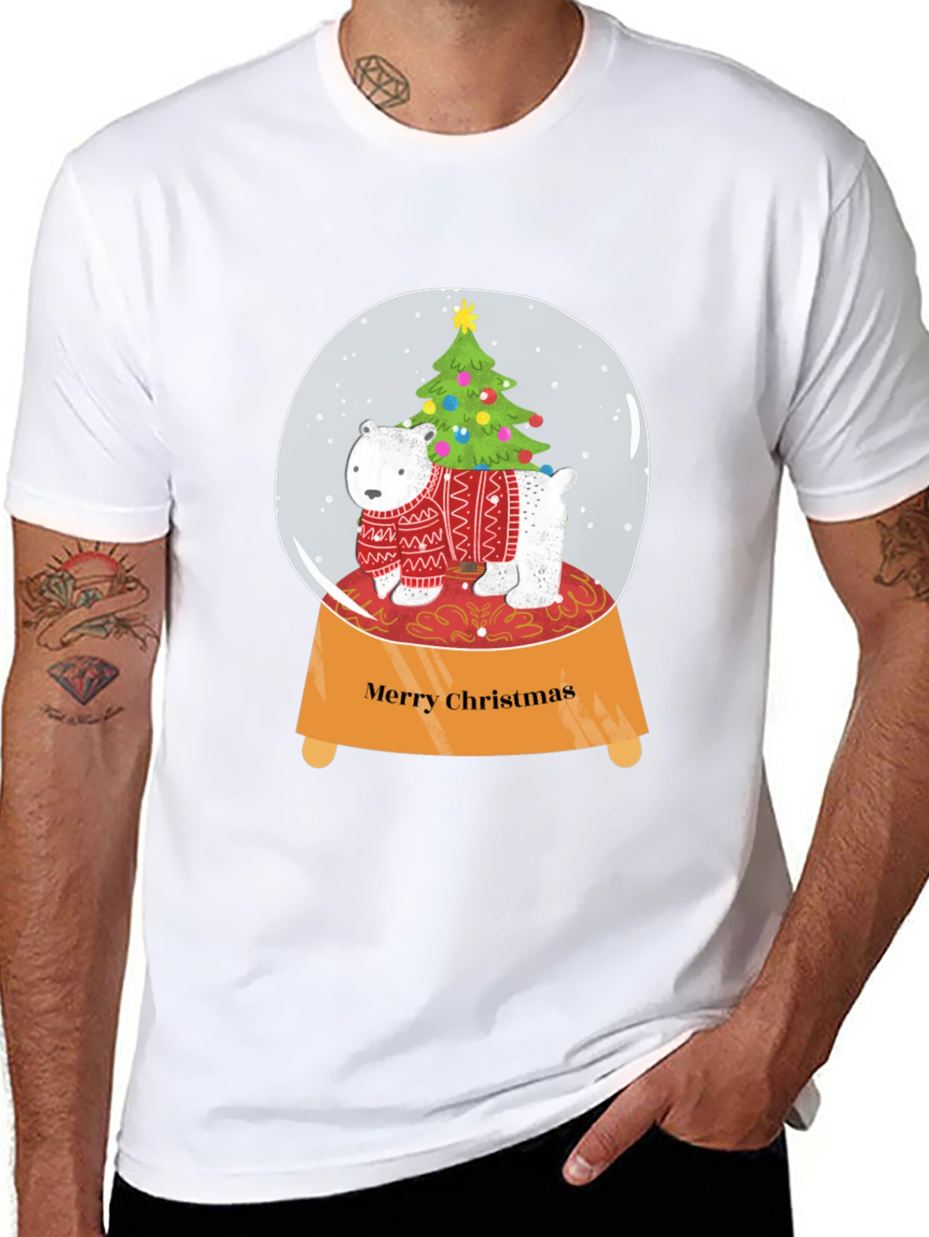 Festive Snow Globe Christmas T-Shirt