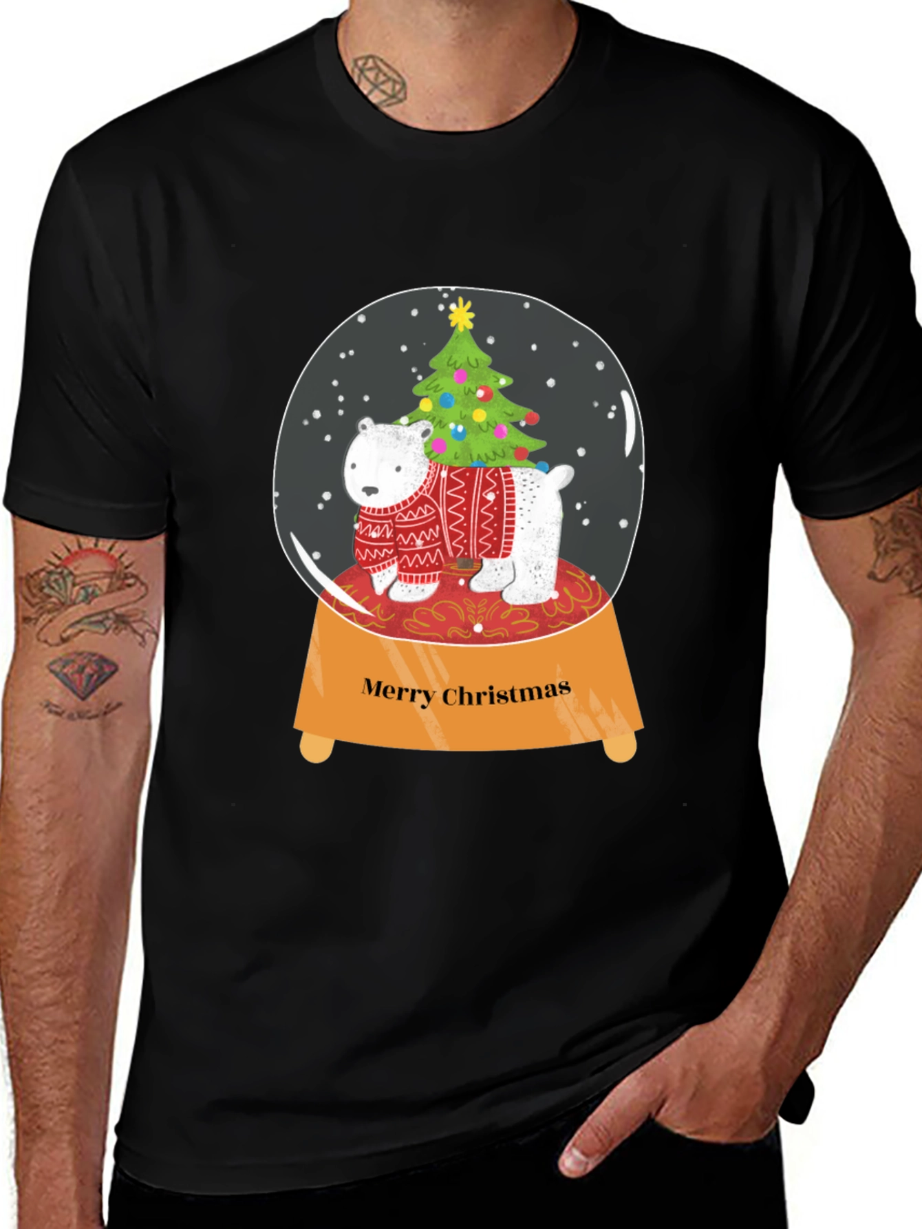 Festive Snow Globe Christmas T-Shirt
