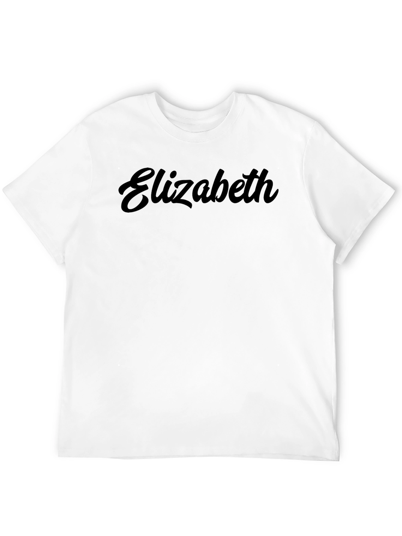 Elizabeth Script T-Shirt - Classic Black Tee