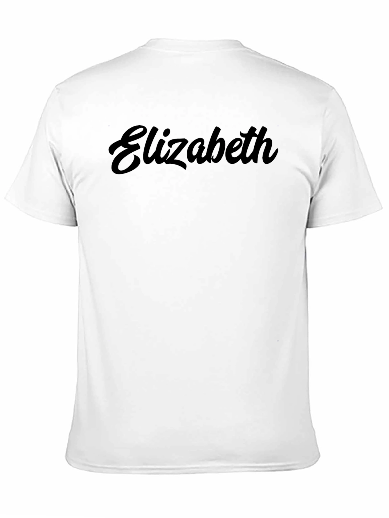 Elizabeth Script T-Shirt - Classic Black Tee