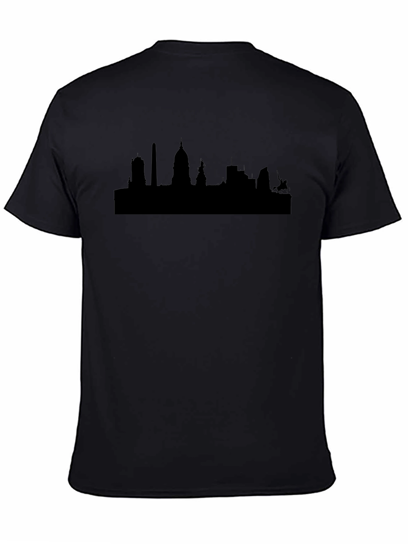Cityscape Silhouette T-Shirt - Classic Black Tee