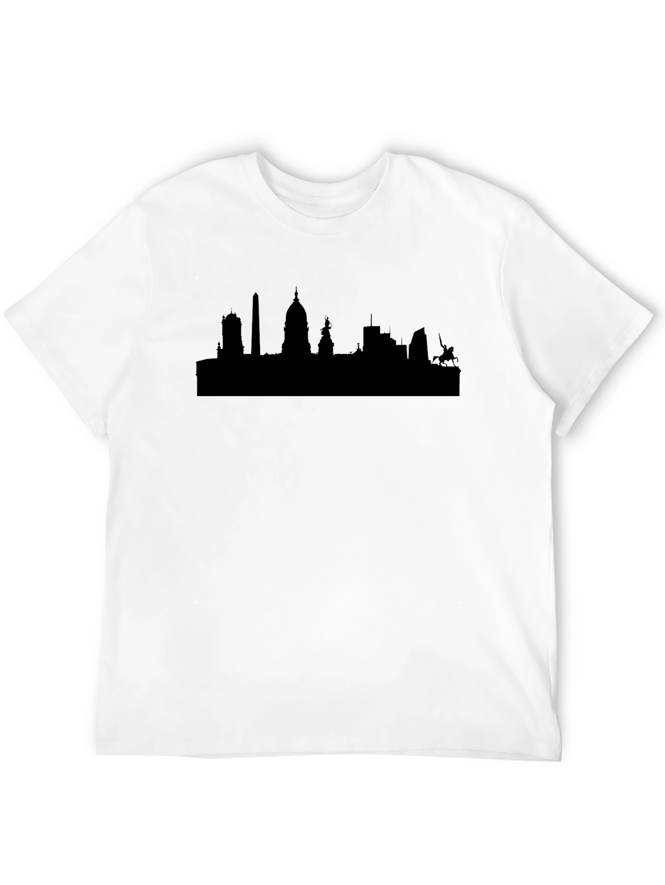 Cityscape Silhouette T-Shirt - Classic Black Tee