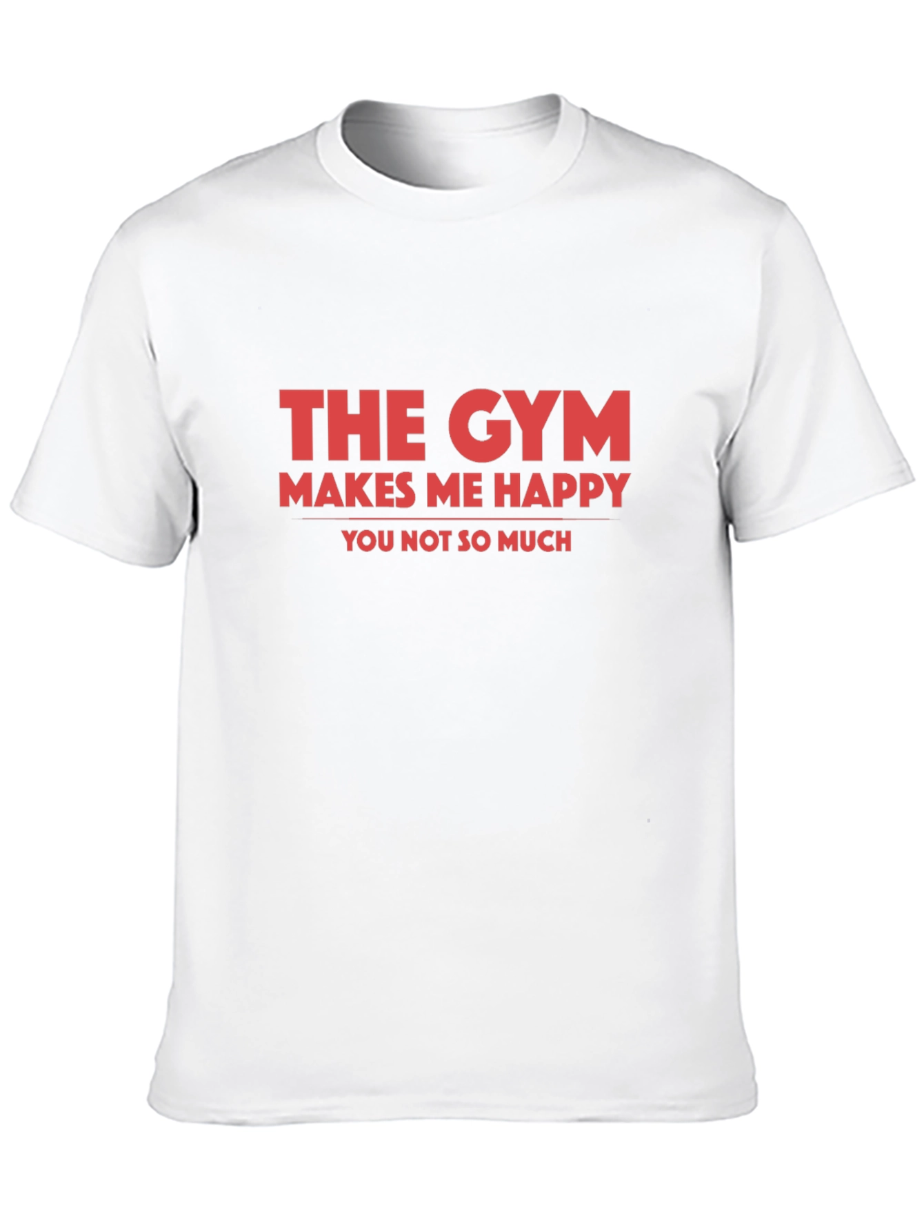 Gym Makes Me Happy Graphic Tee - Black