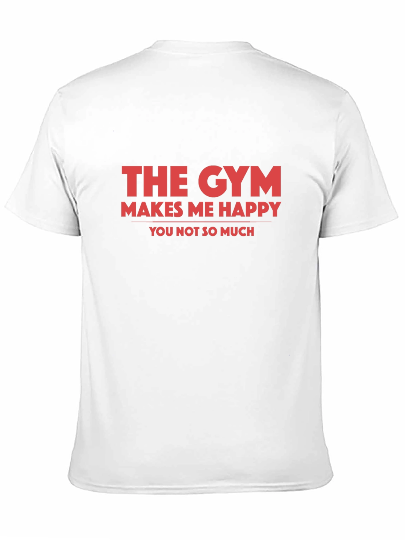 Gym Makes Me Happy Graphic Tee - Black