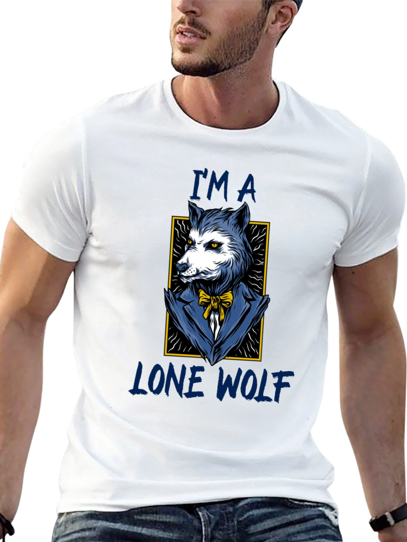 Lone Wolf T-Shirt - Stylish Animal Graphic Tee
