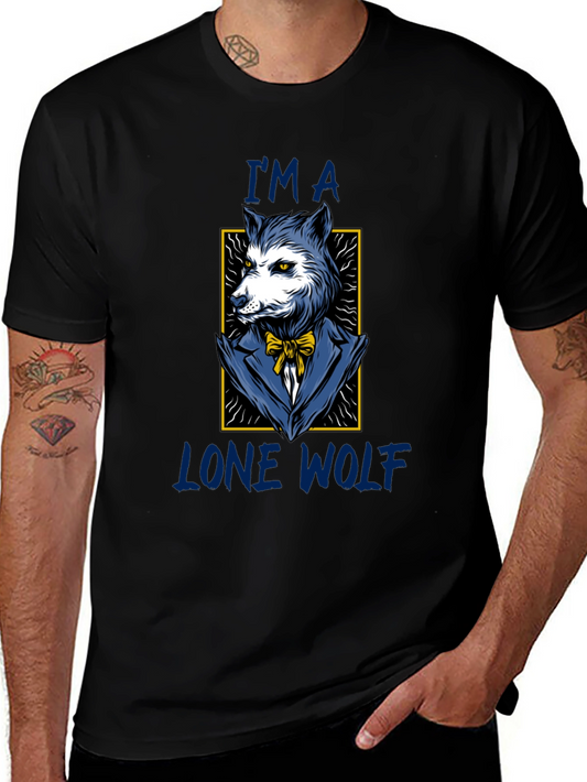 Lone Wolf T-Shirt - Stylish Animal Graphic Tee