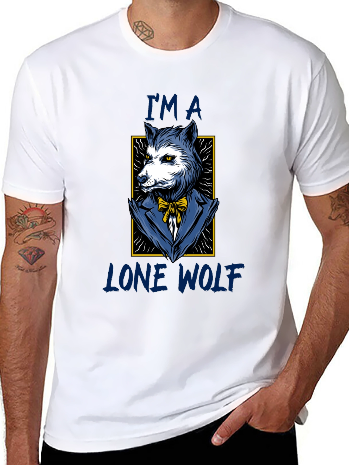 Lone Wolf T-Shirt - Stylish Animal Graphic Tee
