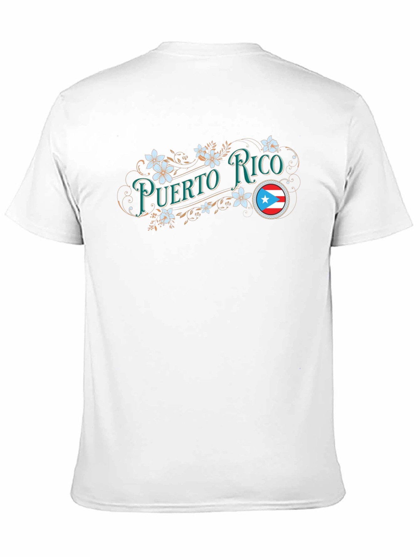 Puerto Rico Floral Graphic Tee - Black