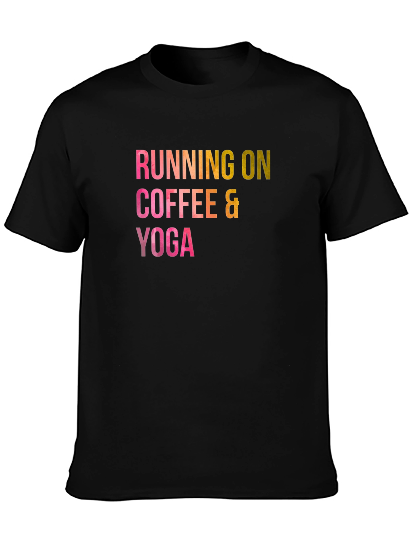 Running on Coffee & Yoga Graphic Tee