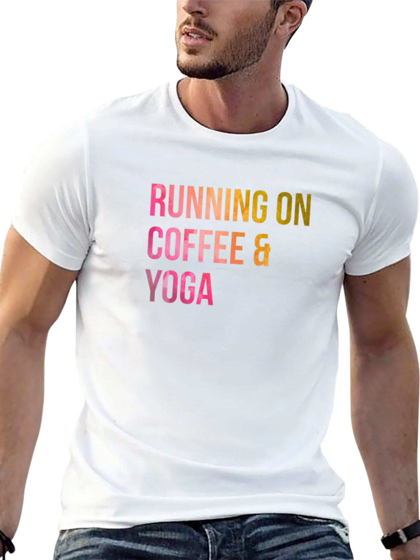 Running on Coffee & Yoga Graphic Tee