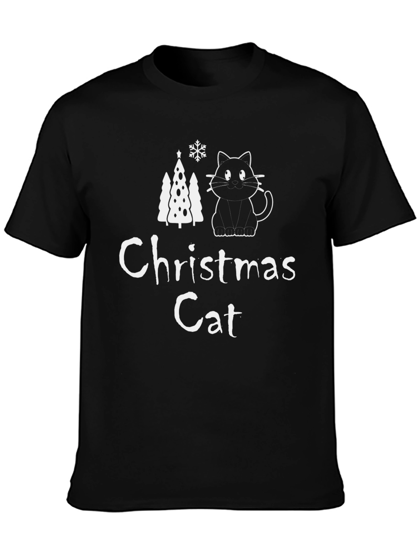 Christmas Cat T-Shirt - Holiday Festive Tee