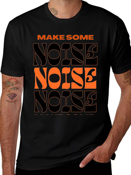 Make Some Noise Graphic Tee - Black