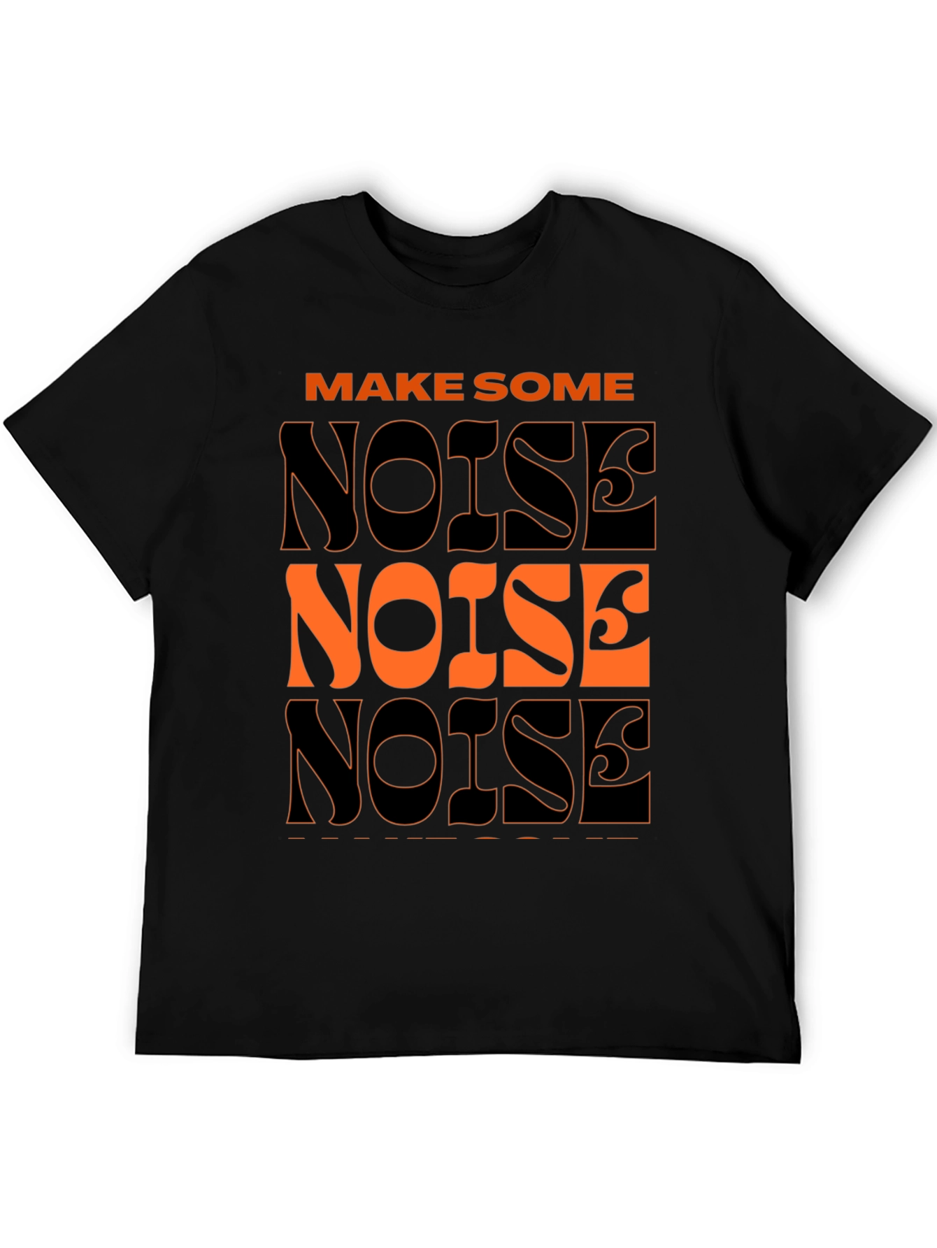 Make Some Noise Graphic Tee - Black