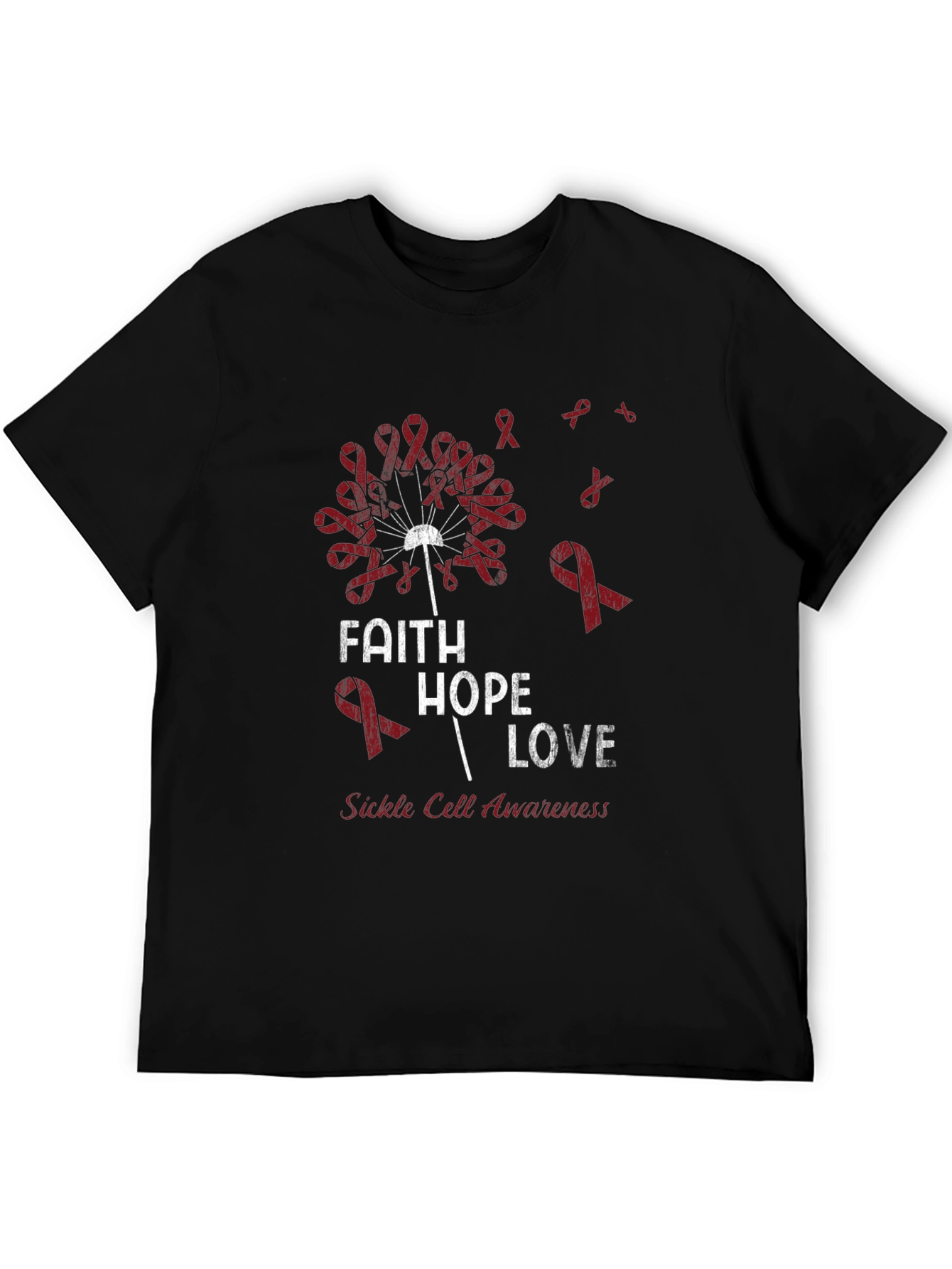Faith Hope Love Sickle Cell Awareness T-Shirt