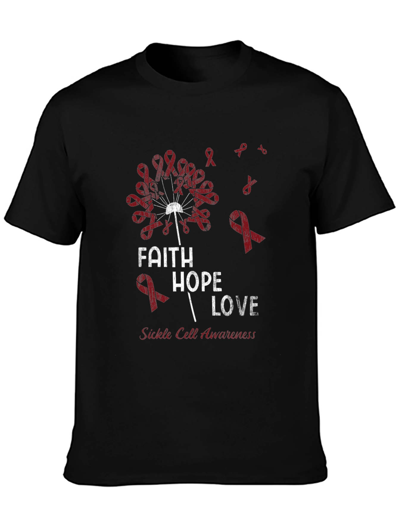Faith Hope Love Sickle Cell Awareness T-Shirt