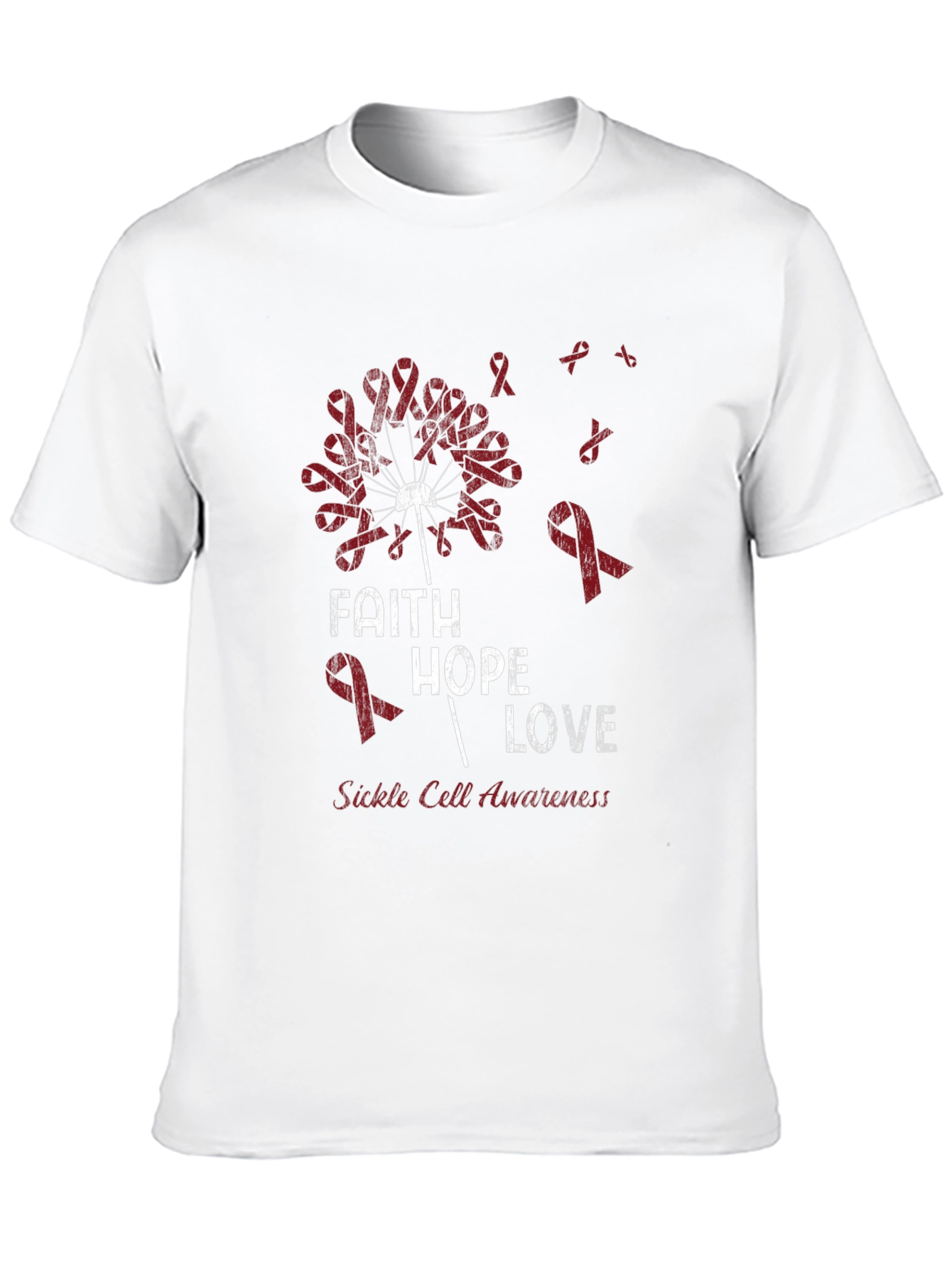 Faith Hope Love Sickle Cell Awareness T-Shirt