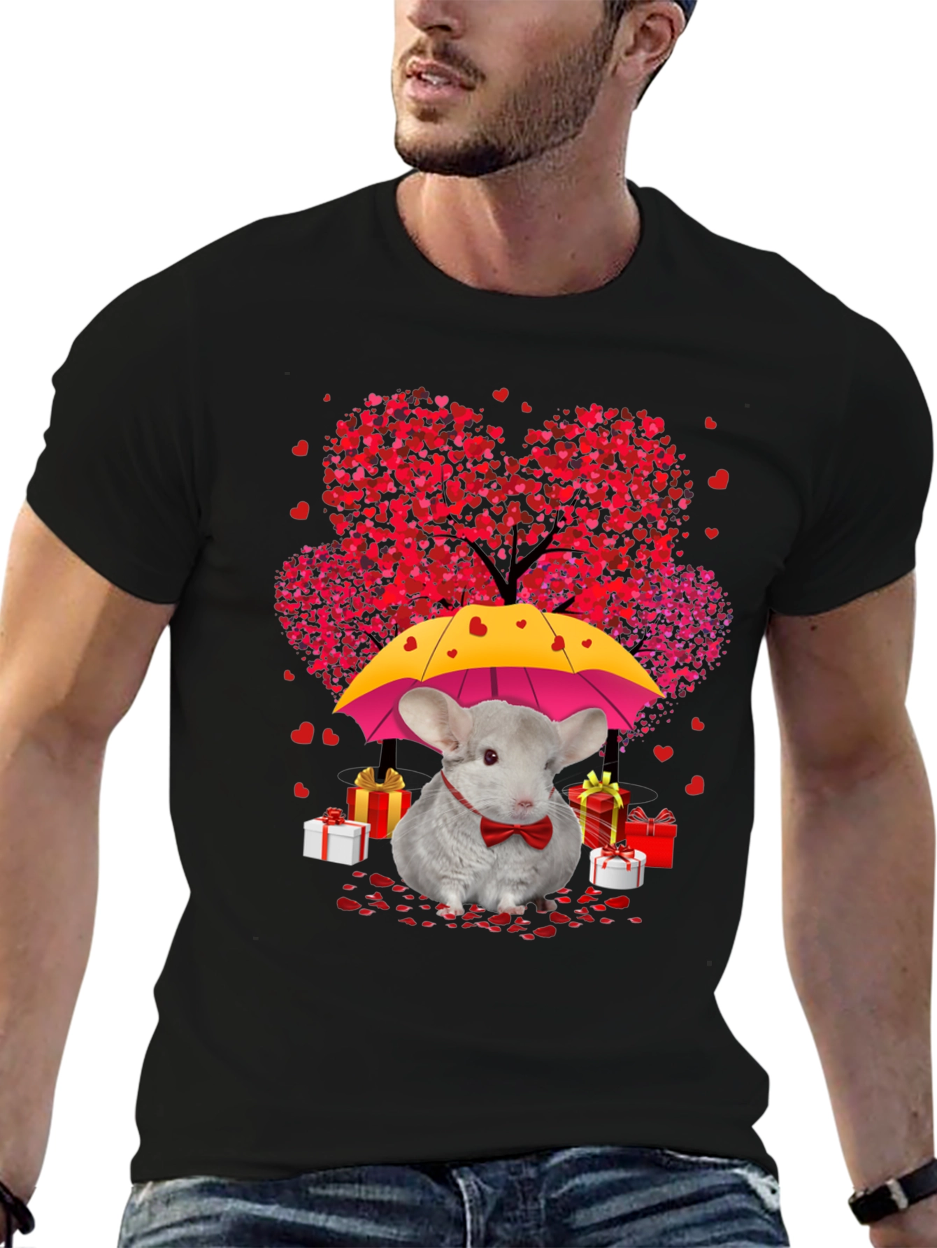 Chinchilla Valentines Day T-Shirt