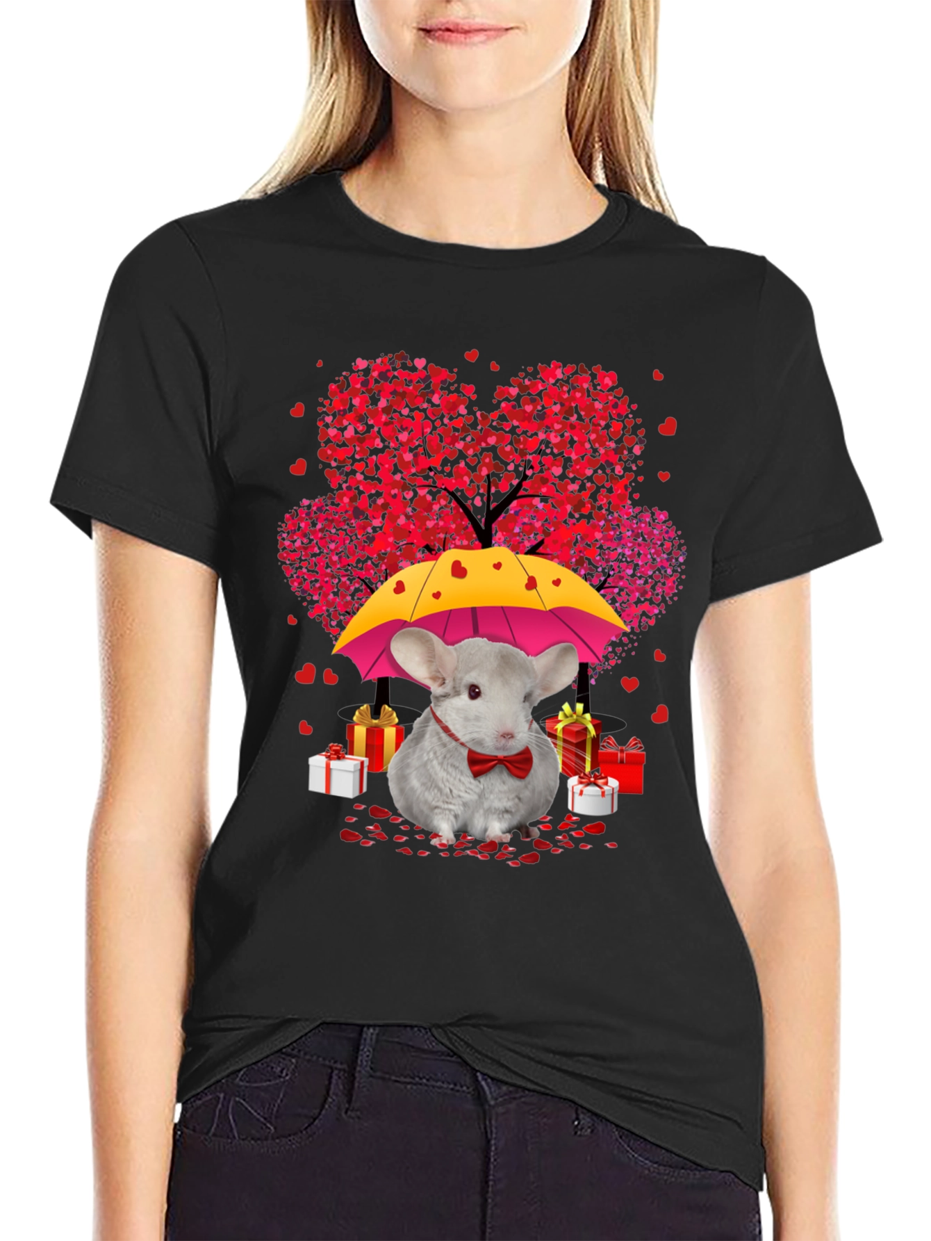 Chinchilla Valentines Day T-Shirt