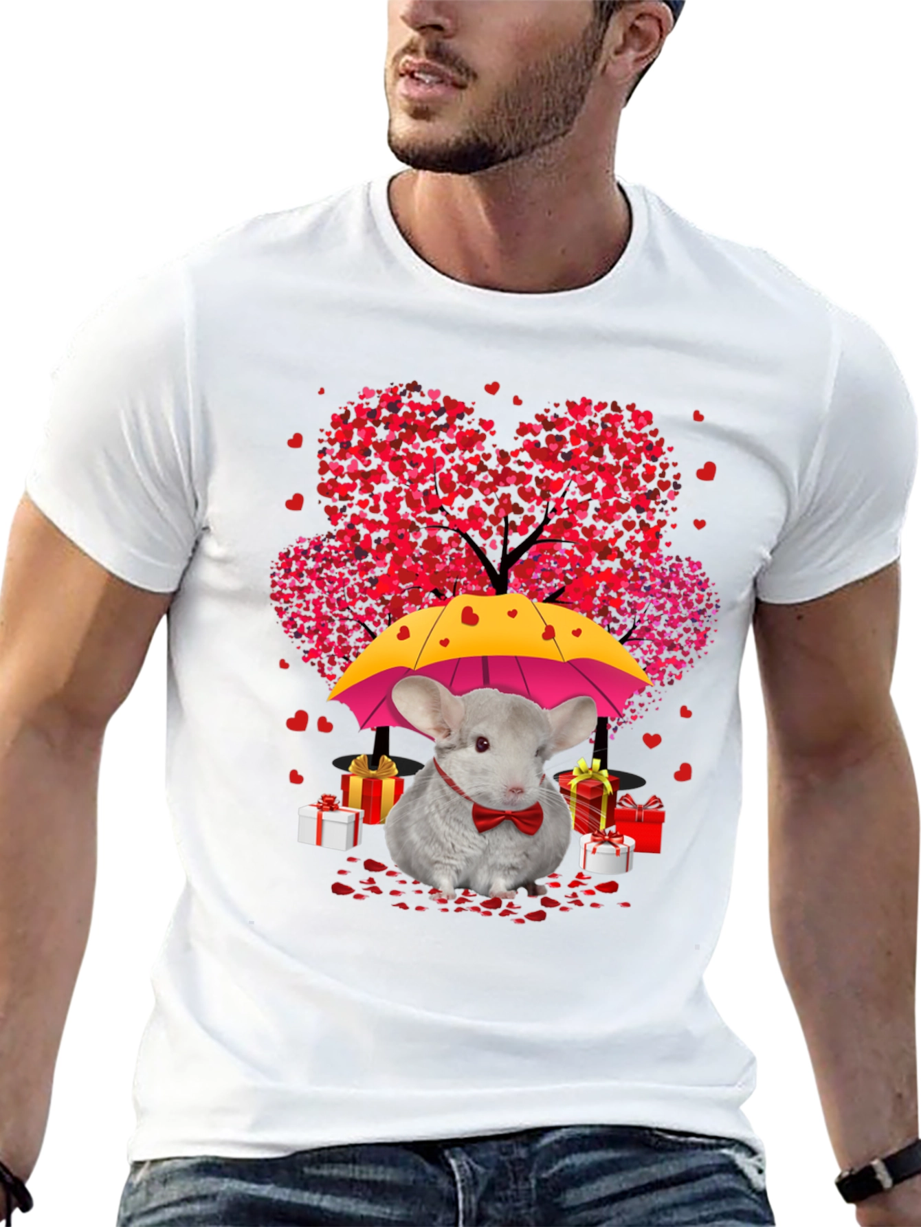 Chinchilla Valentines Day T-Shirt