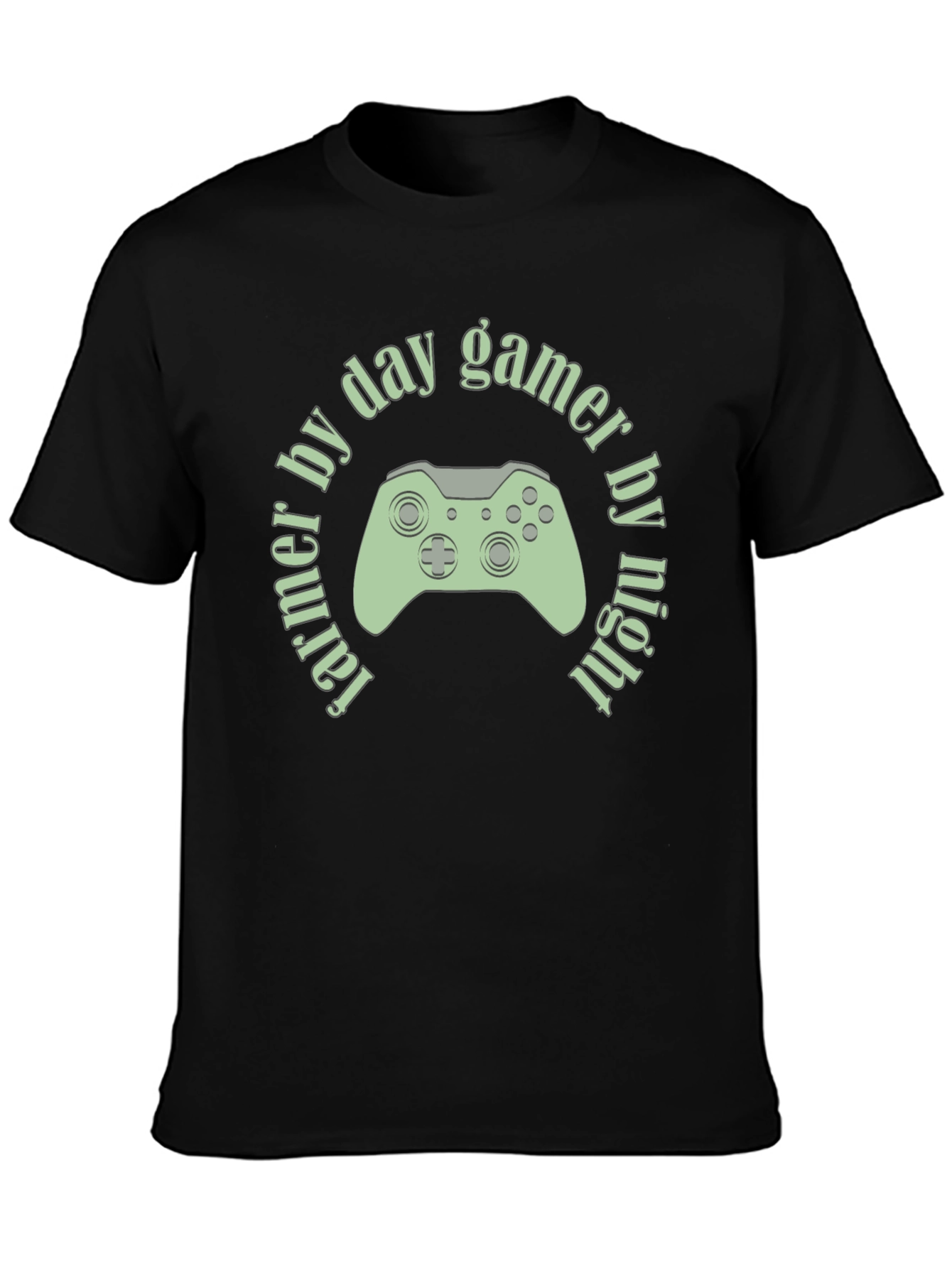 Farmer by Day Gamer by Night Graphic Tee