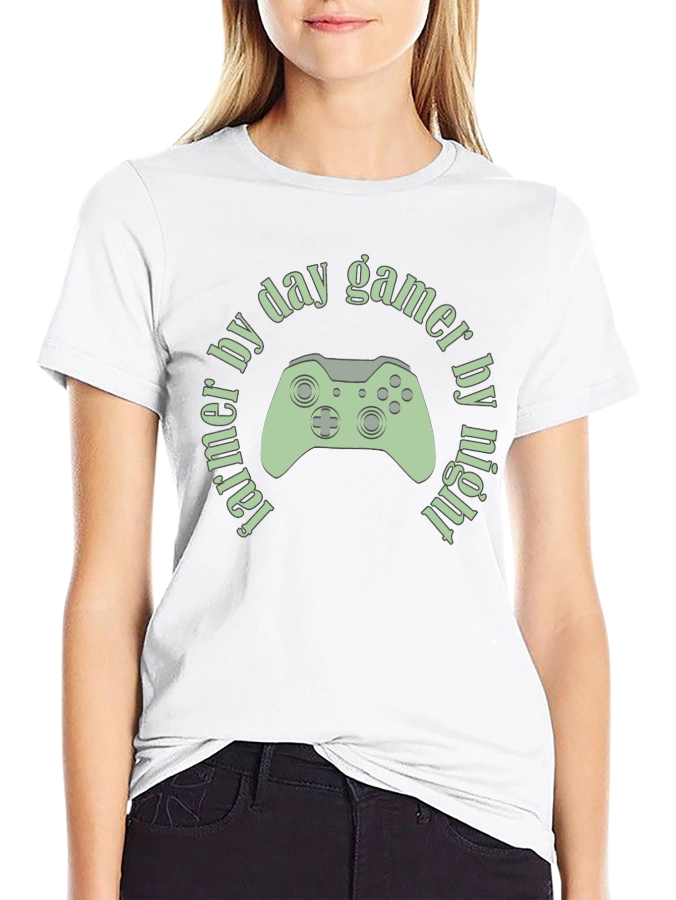 Farmer by Day Gamer by Night Graphic Tee