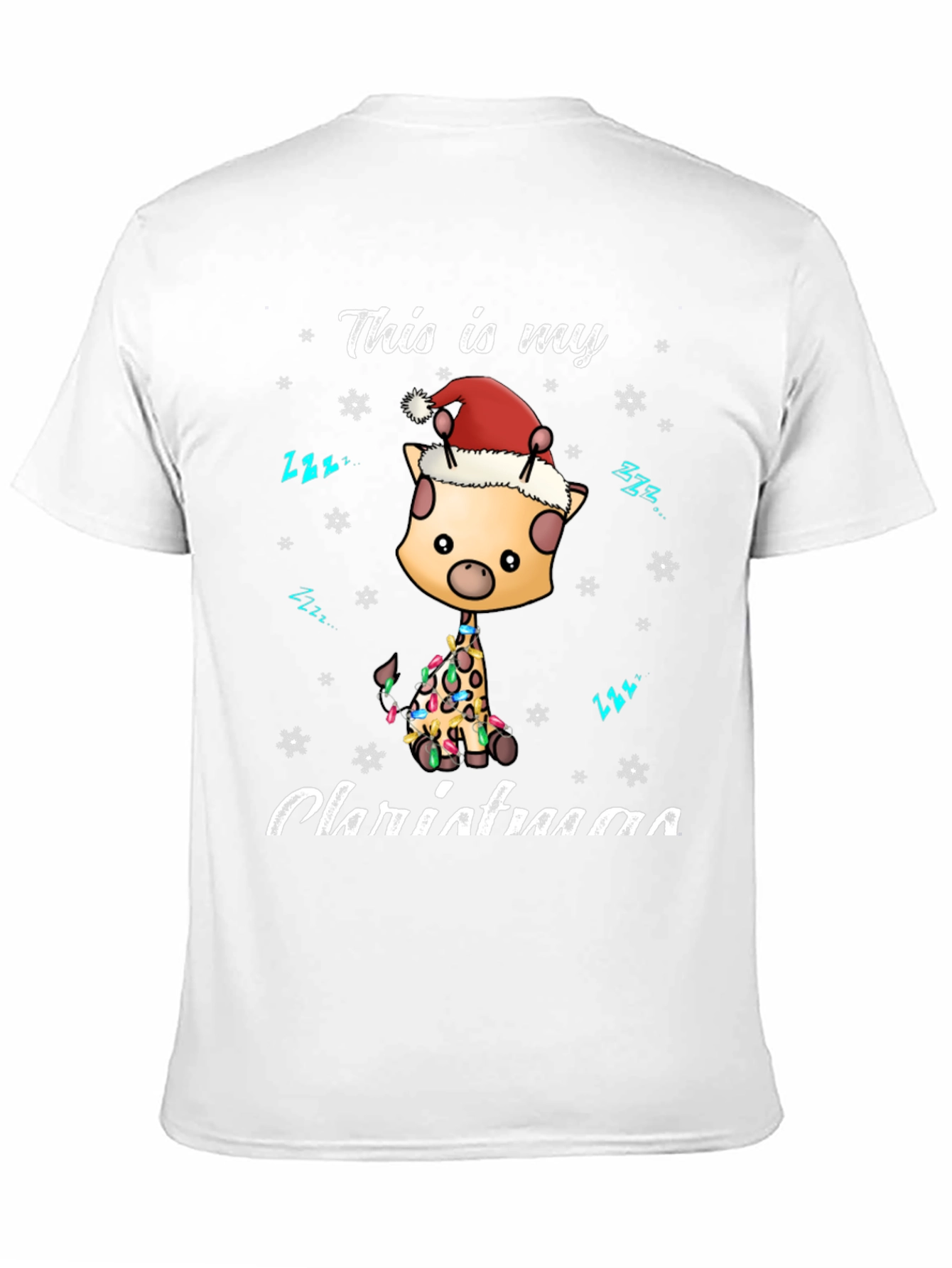 Christmas Giraffe T-Shirt - Holiday Season