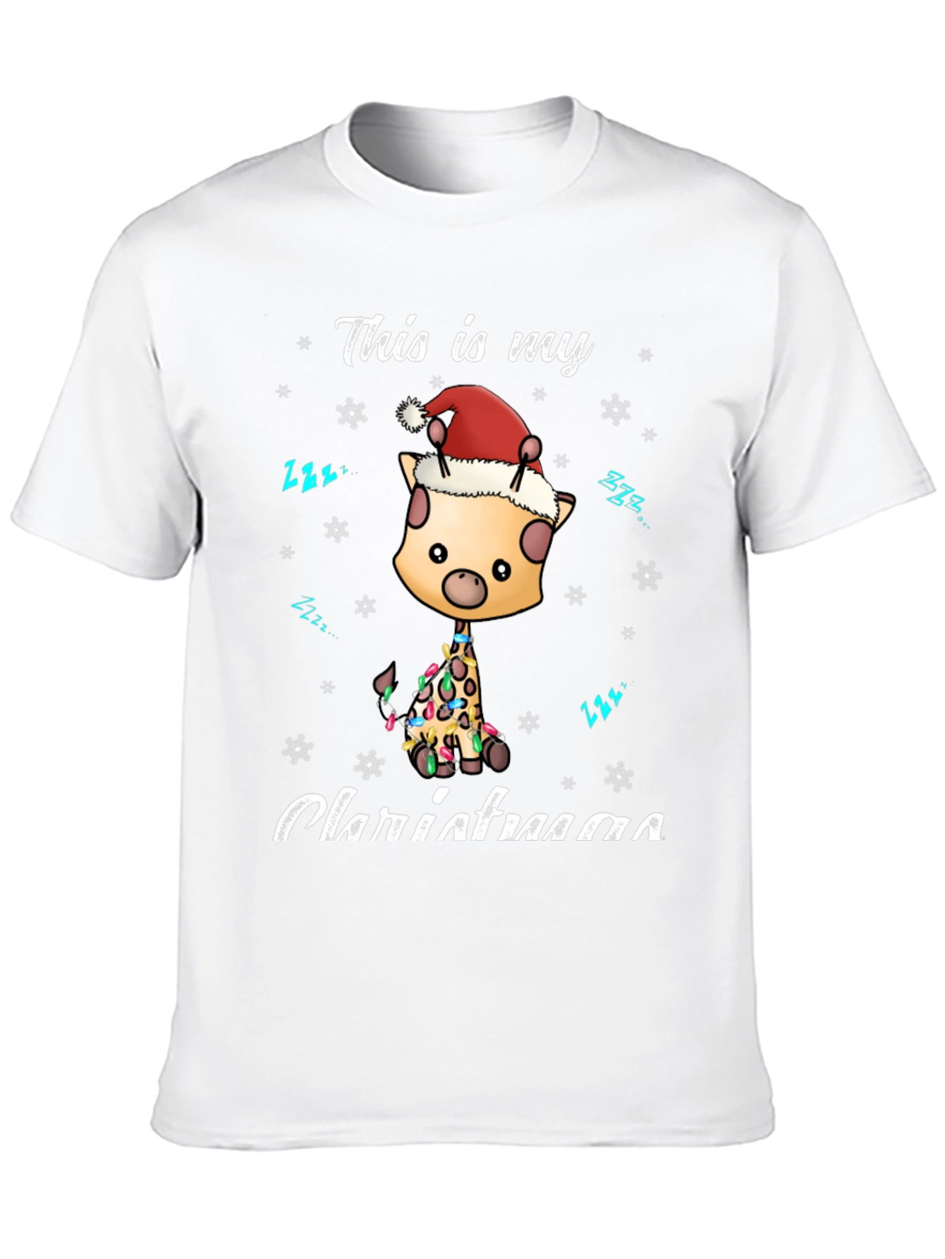 Christmas Giraffe T-Shirt - Holiday Season