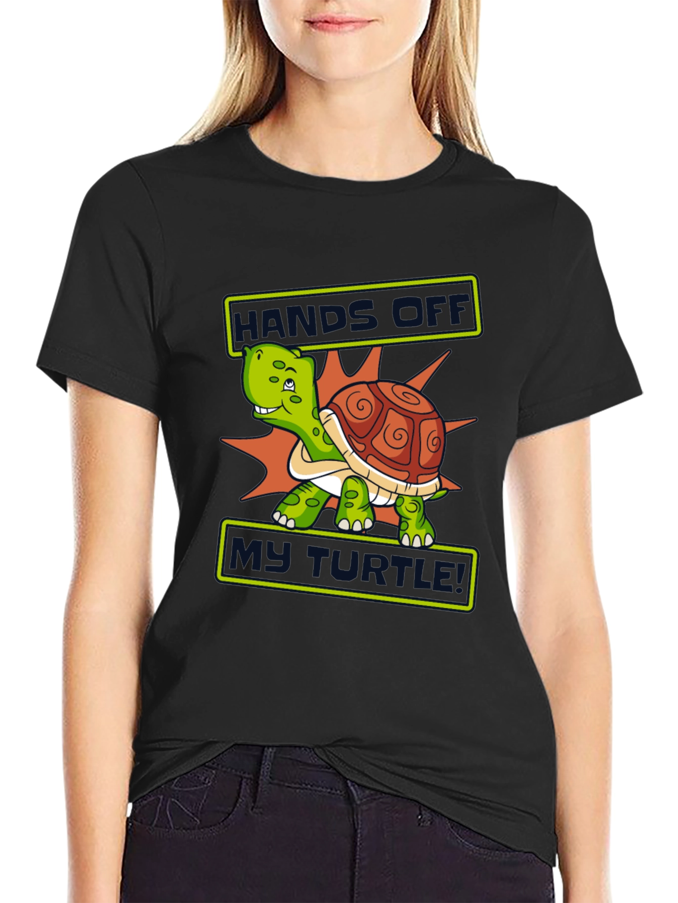 Hands Off My Turtle Graphic T-Shirt