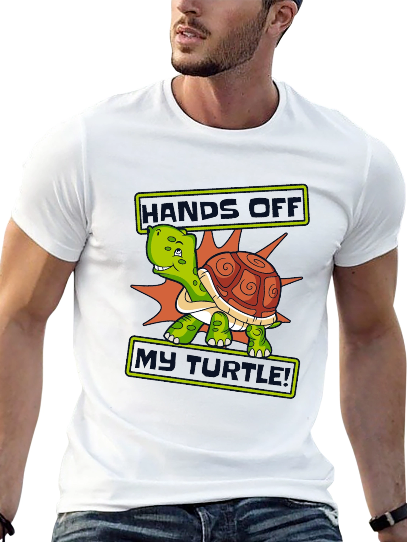 Hands Off My Turtle Graphic T-Shirt