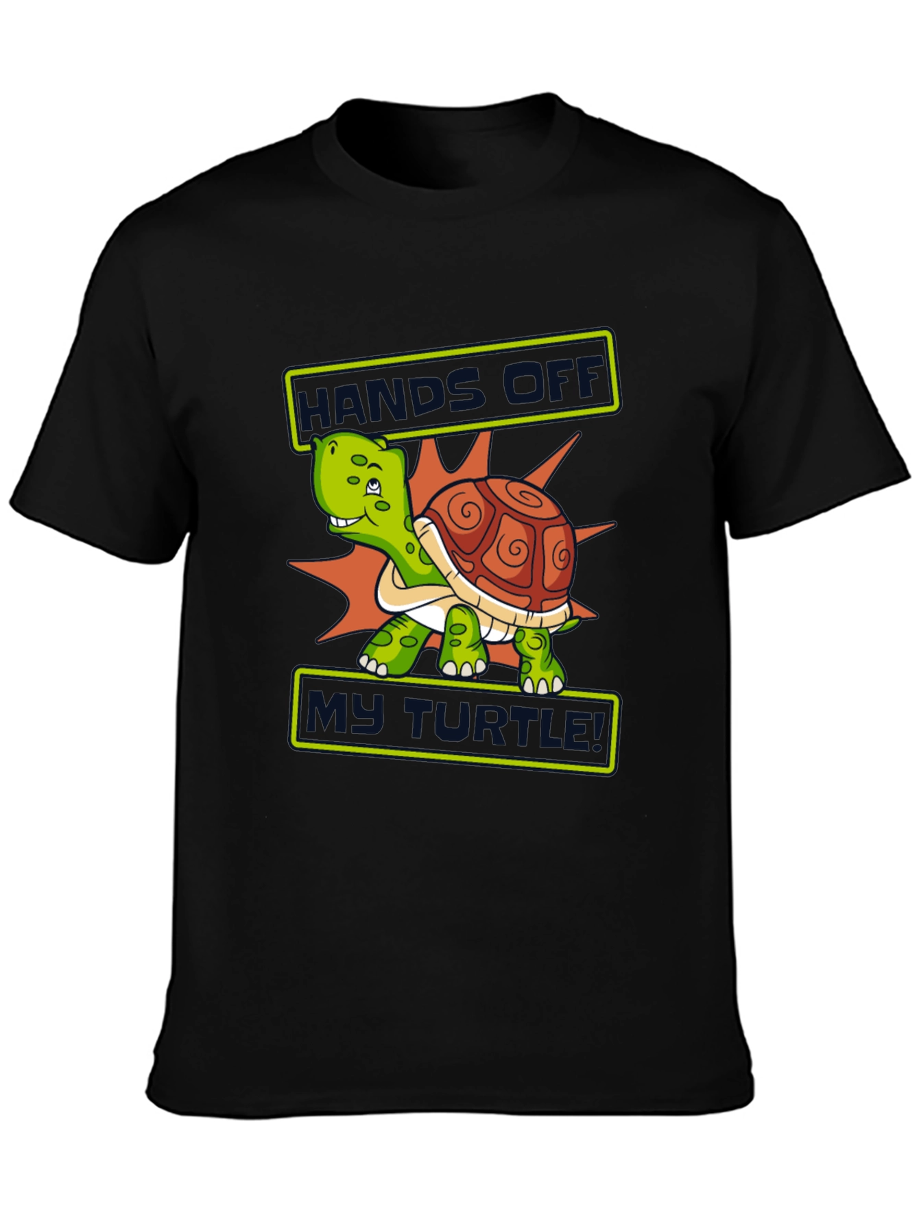 Hands Off My Turtle Graphic T-Shirt