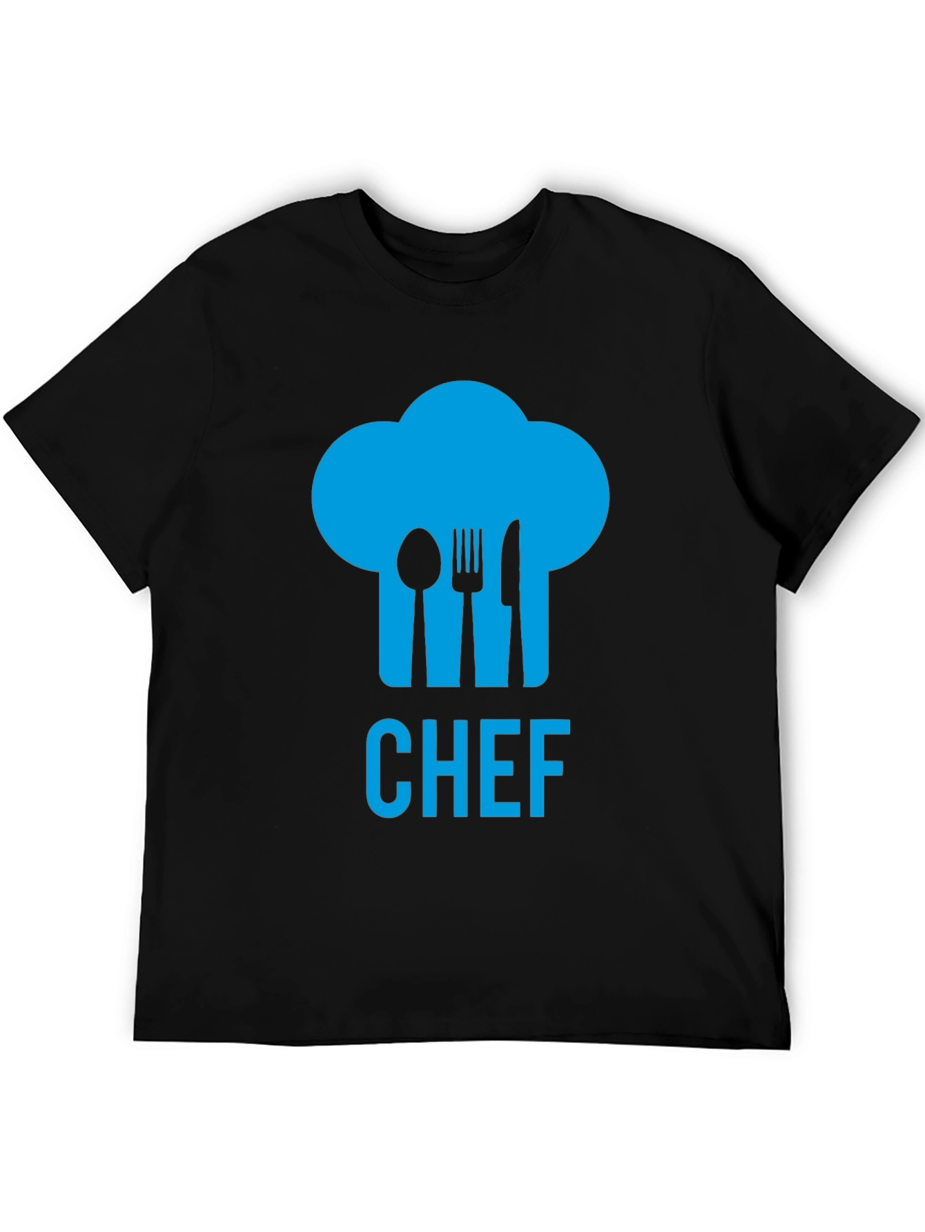 Chef Hat Utensil Graphic Tee - Black