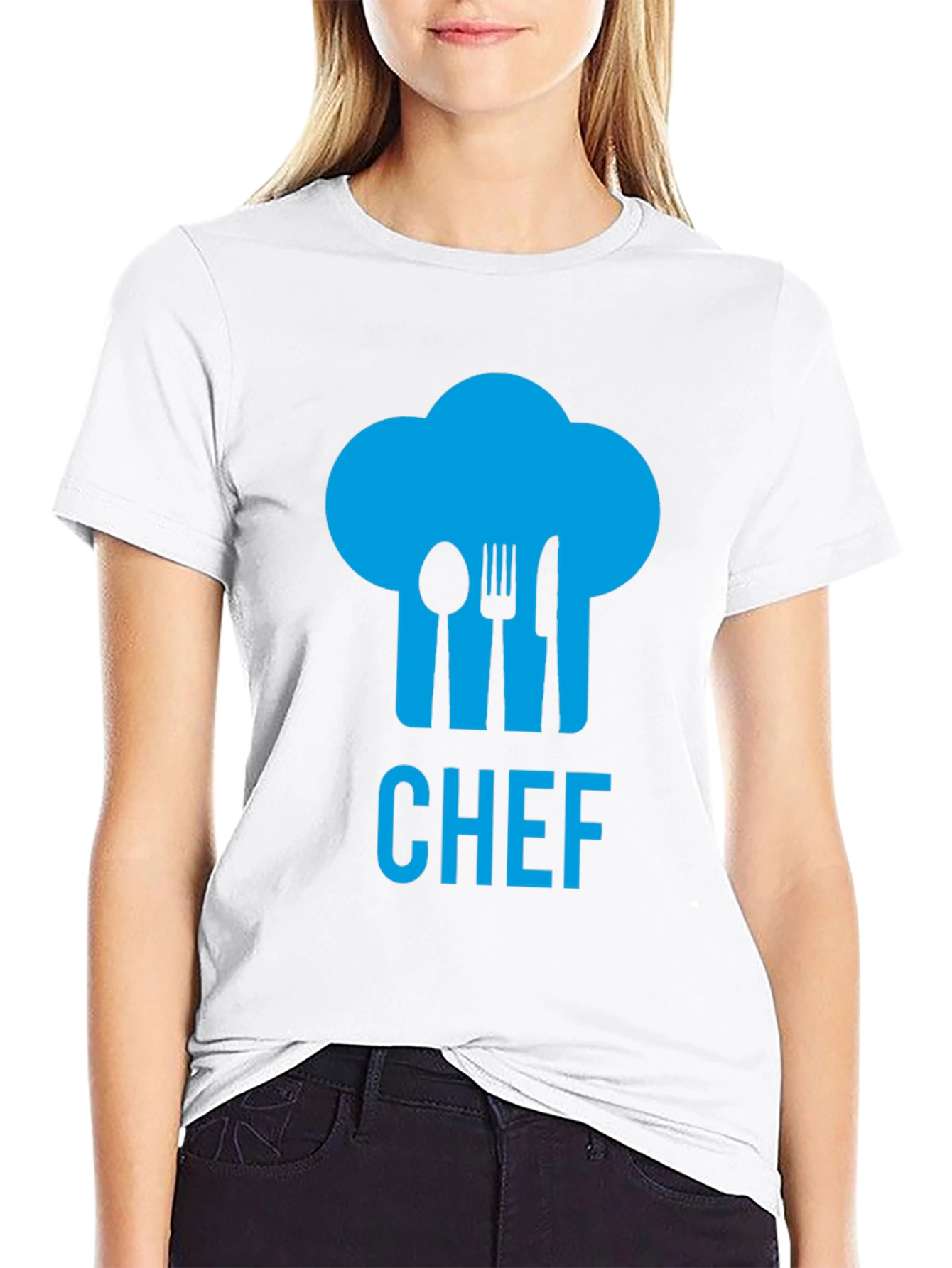Chef Hat Utensil Graphic Tee - Black