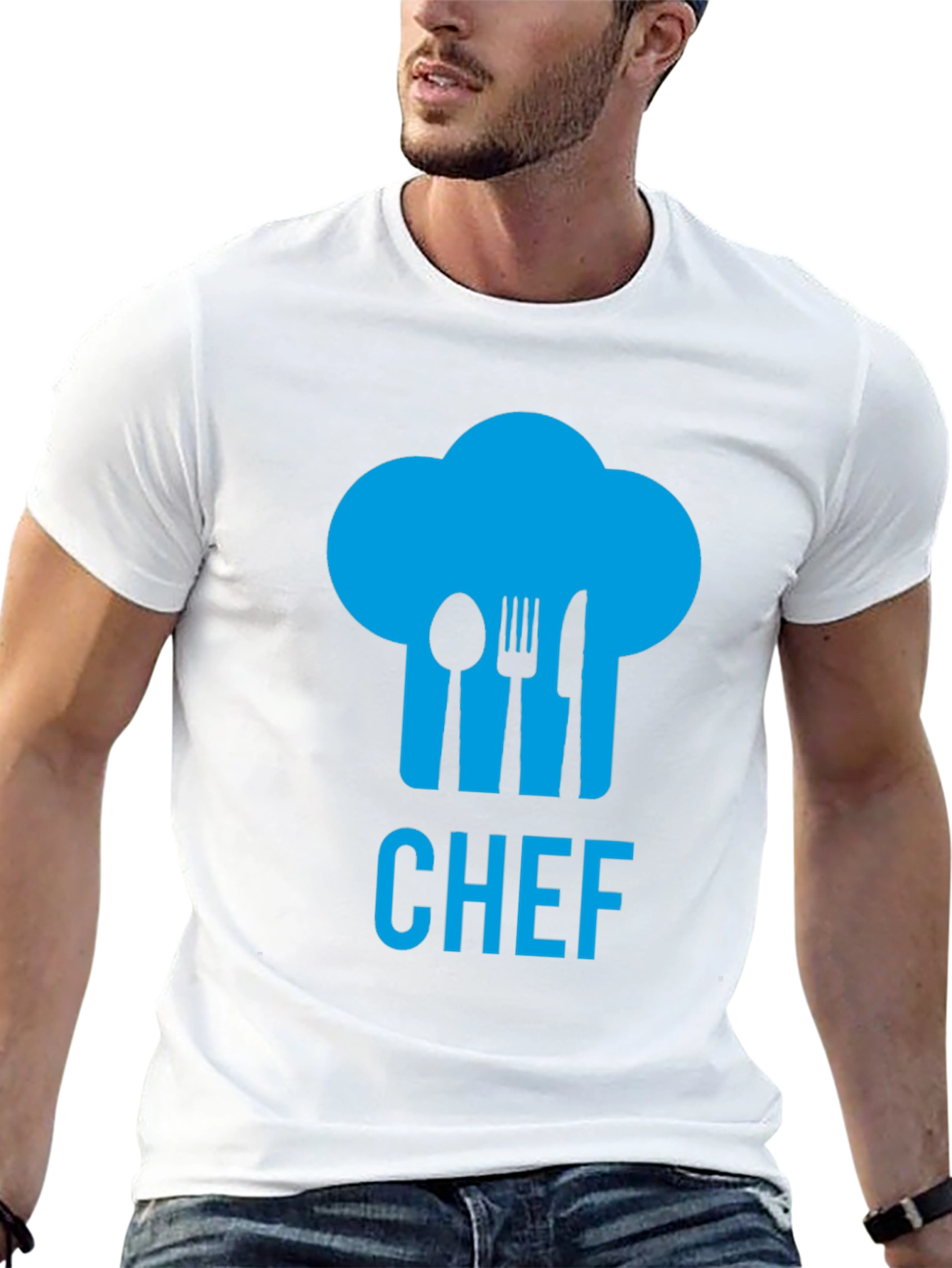 Chef Hat Utensil Graphic Tee - Black