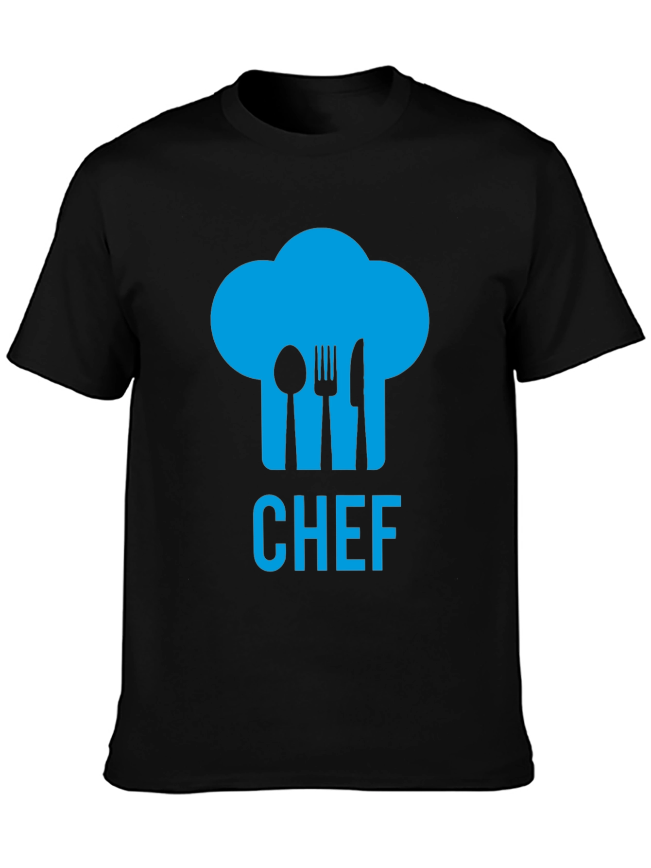 Chef Hat Utensil Graphic Tee - Black