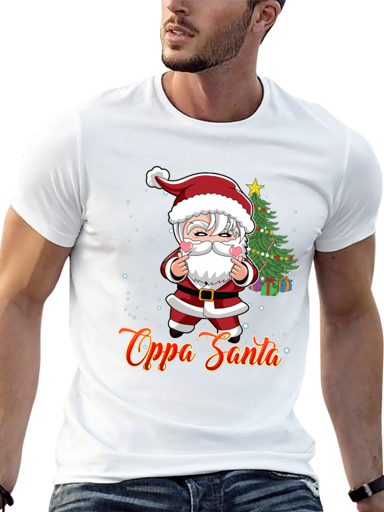Oppa Santa Christmas T-Shirt
