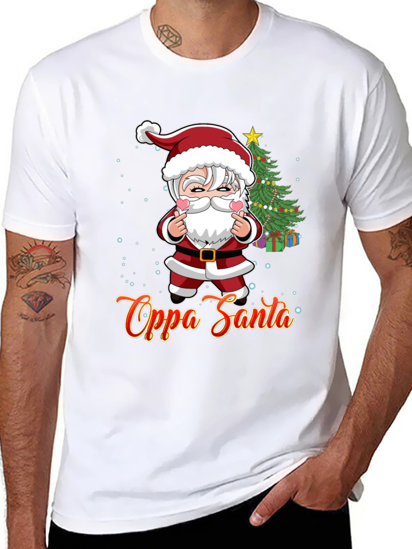 Oppa Santa Christmas T-Shirt