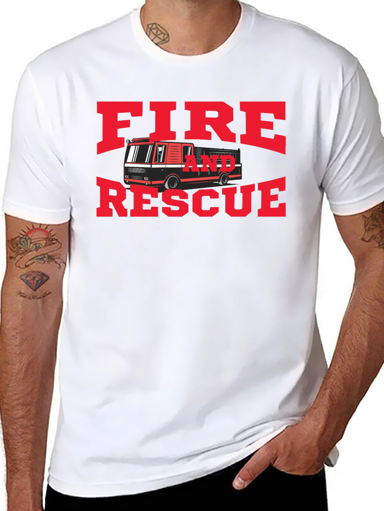 Fire and Rescue Graphic T-Shirt