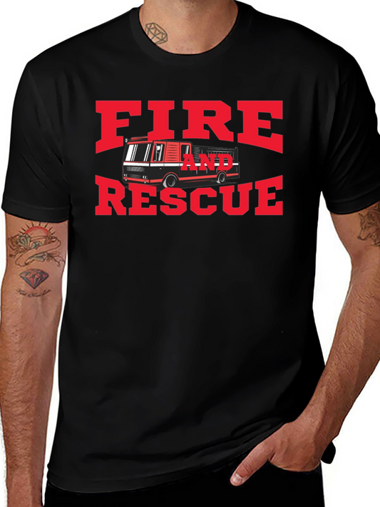 Fire and Rescue Graphic T-Shirt