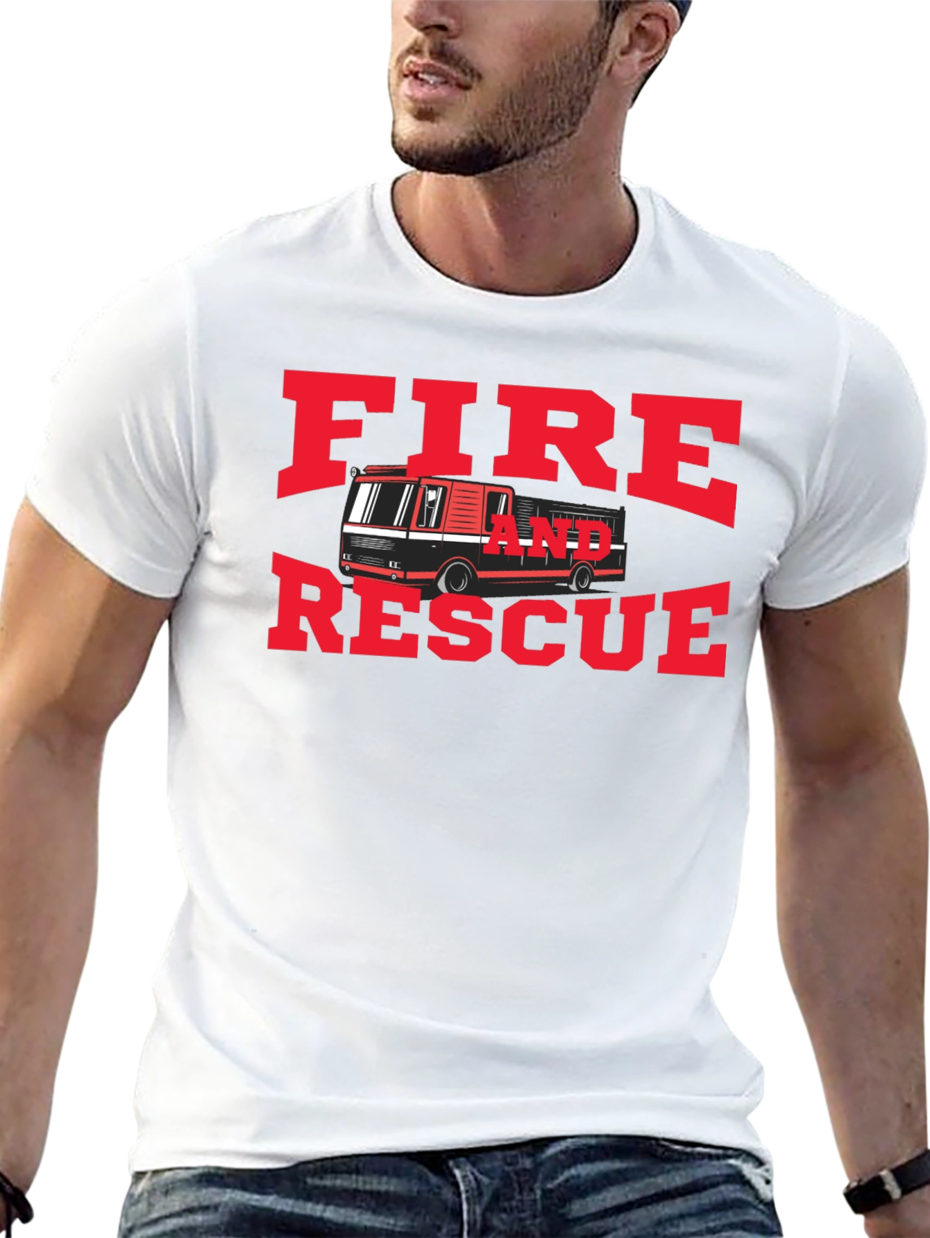 Fire and Rescue Graphic T-Shirt