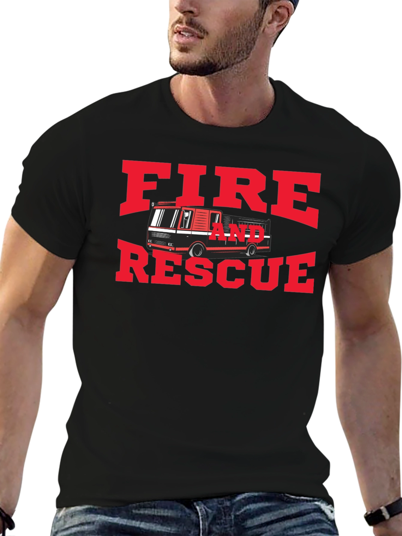 Fire and Rescue Graphic T-Shirt