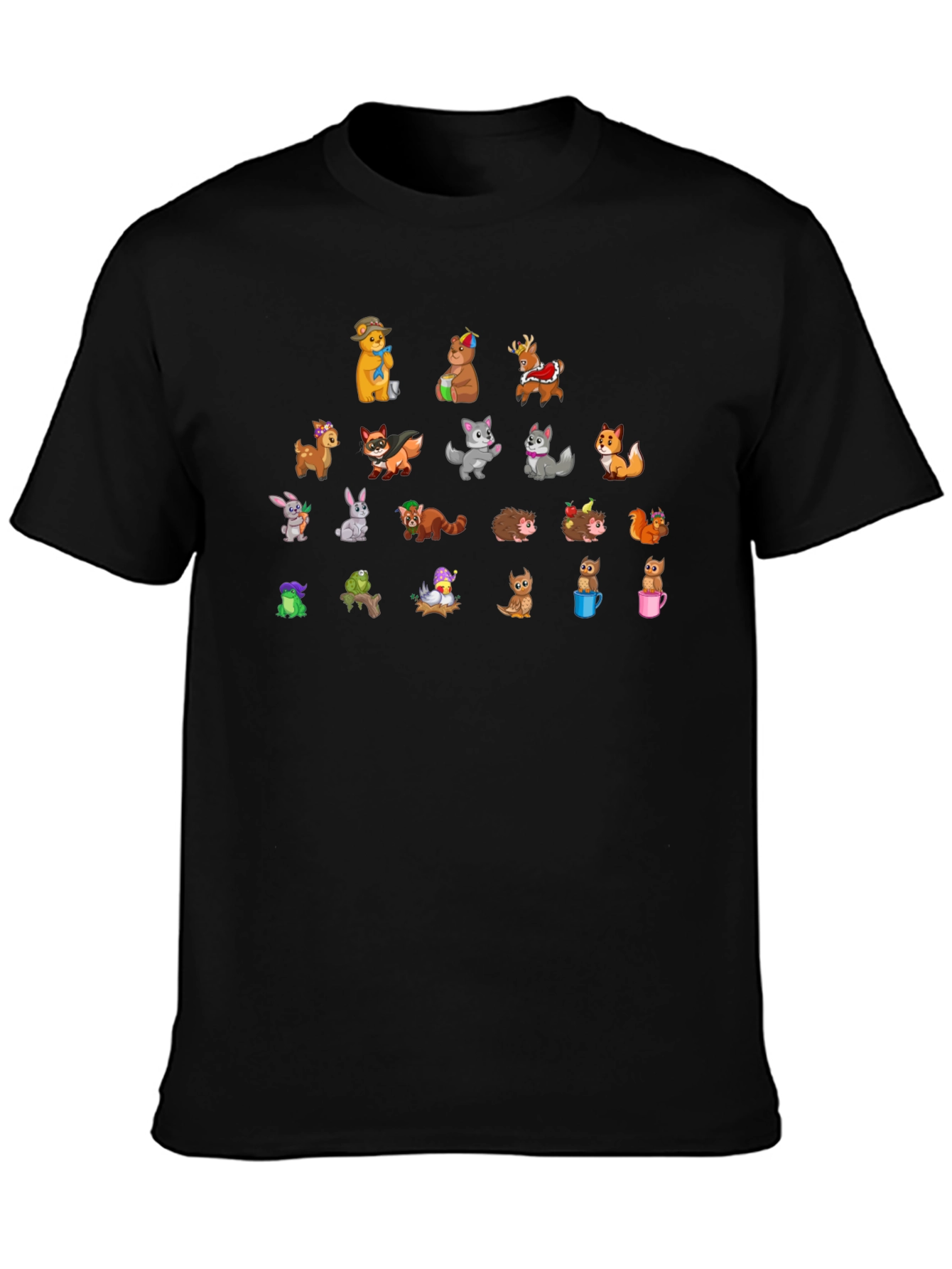 Cartoon Forest Animal T-Shirt