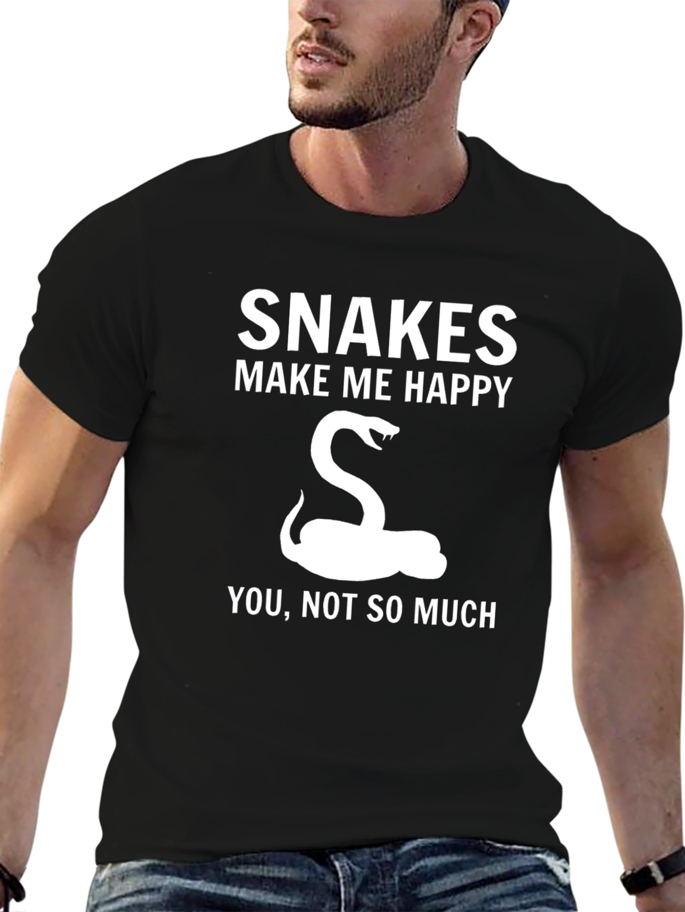 Snakes Make Me Happy T-Shirt