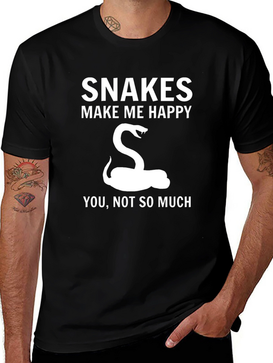 Snakes Make Me Happy T-Shirt