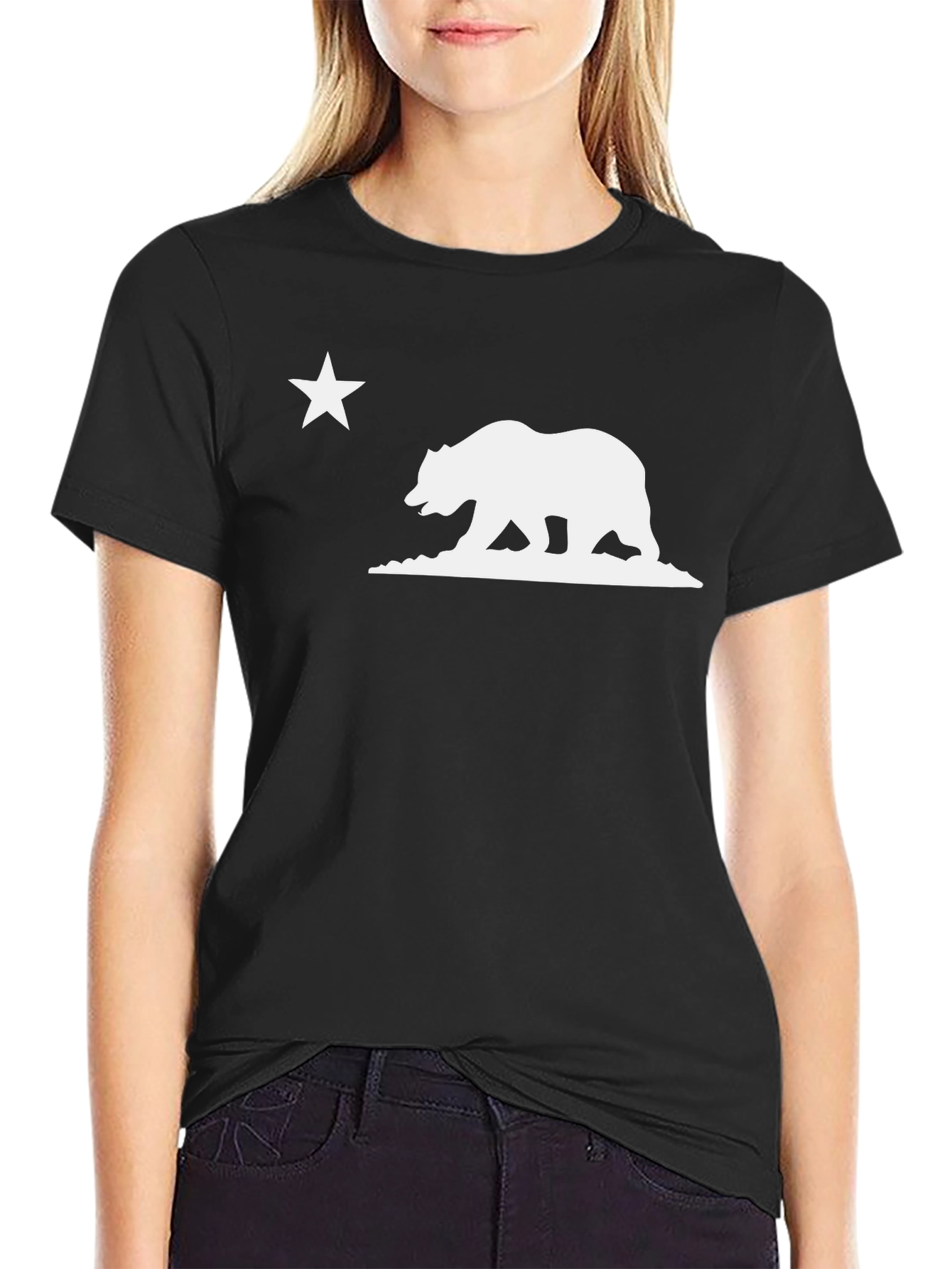 California Bear Flag Graphic T-Shirt