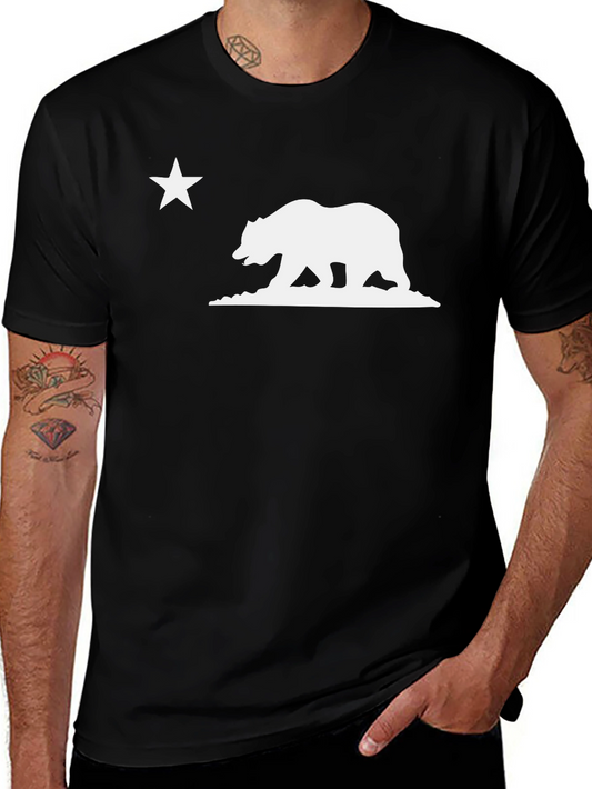 California Bear Flag Graphic T-Shirt