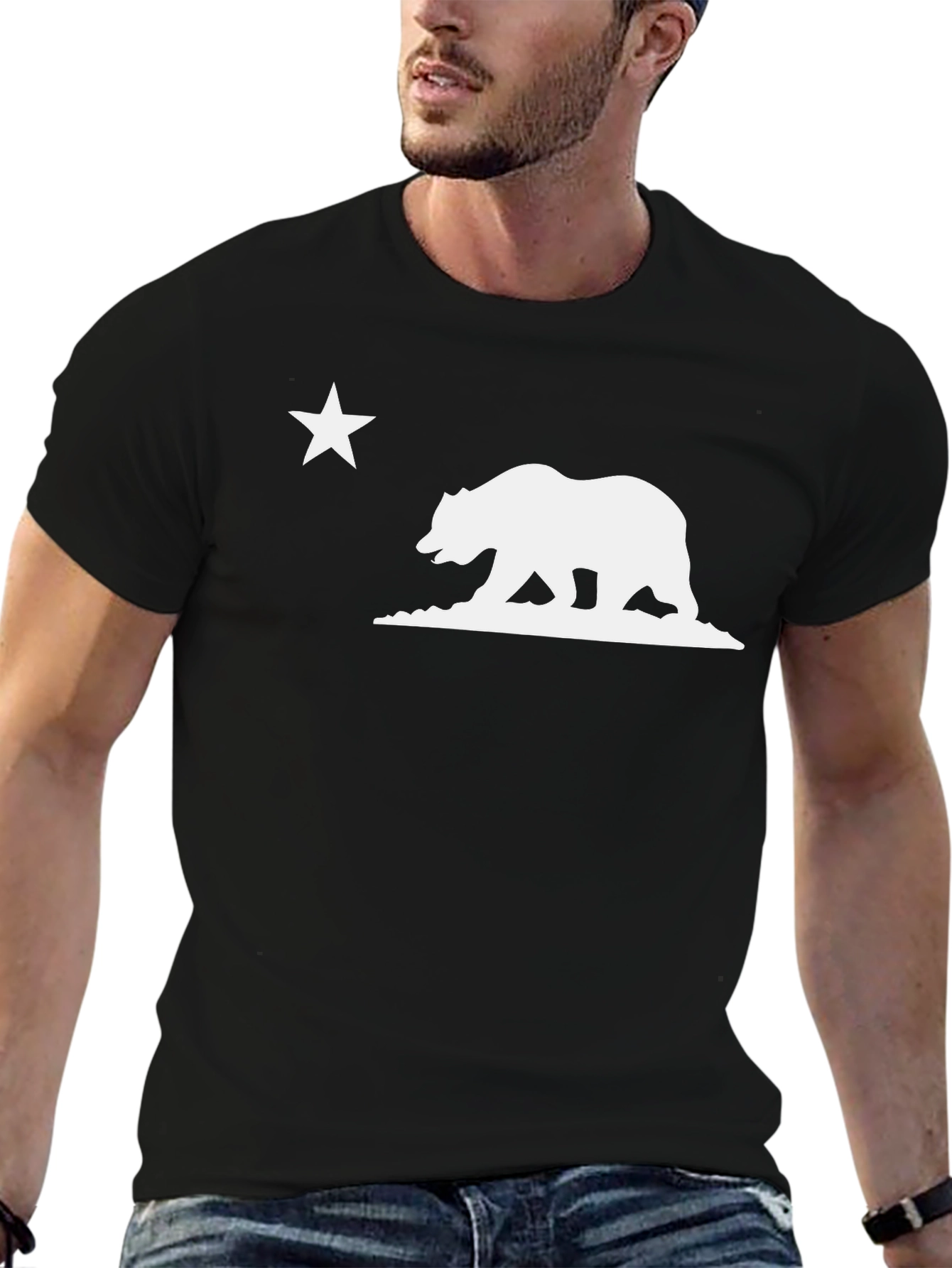 California Bear Flag Graphic T-Shirt