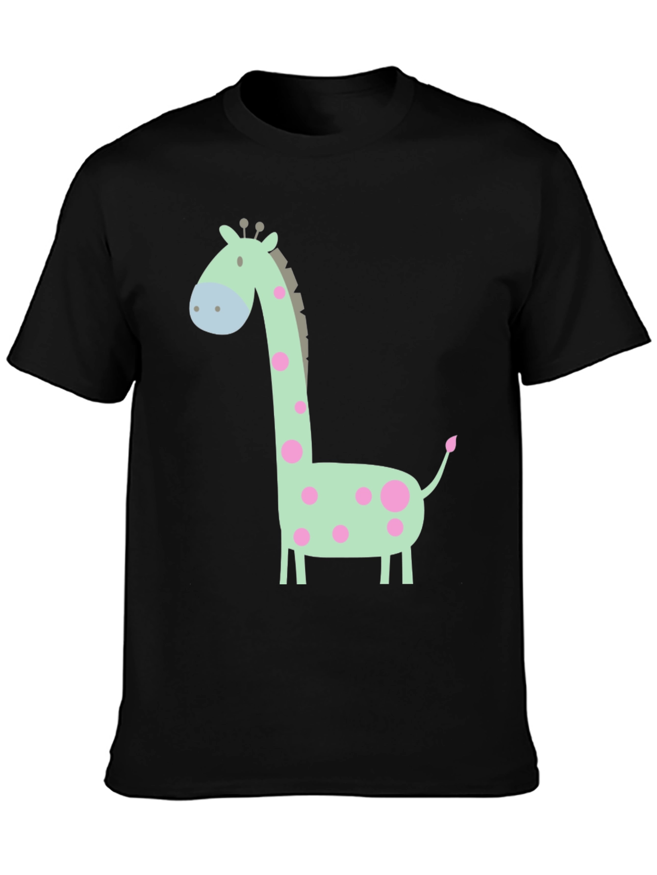 Giraffe Graphic Tee - Cute Cartoon Animal Shirt