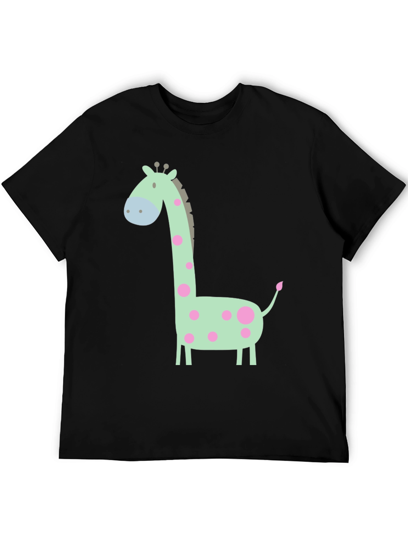 Giraffe Graphic Tee - Cute Cartoon Animal Shirt