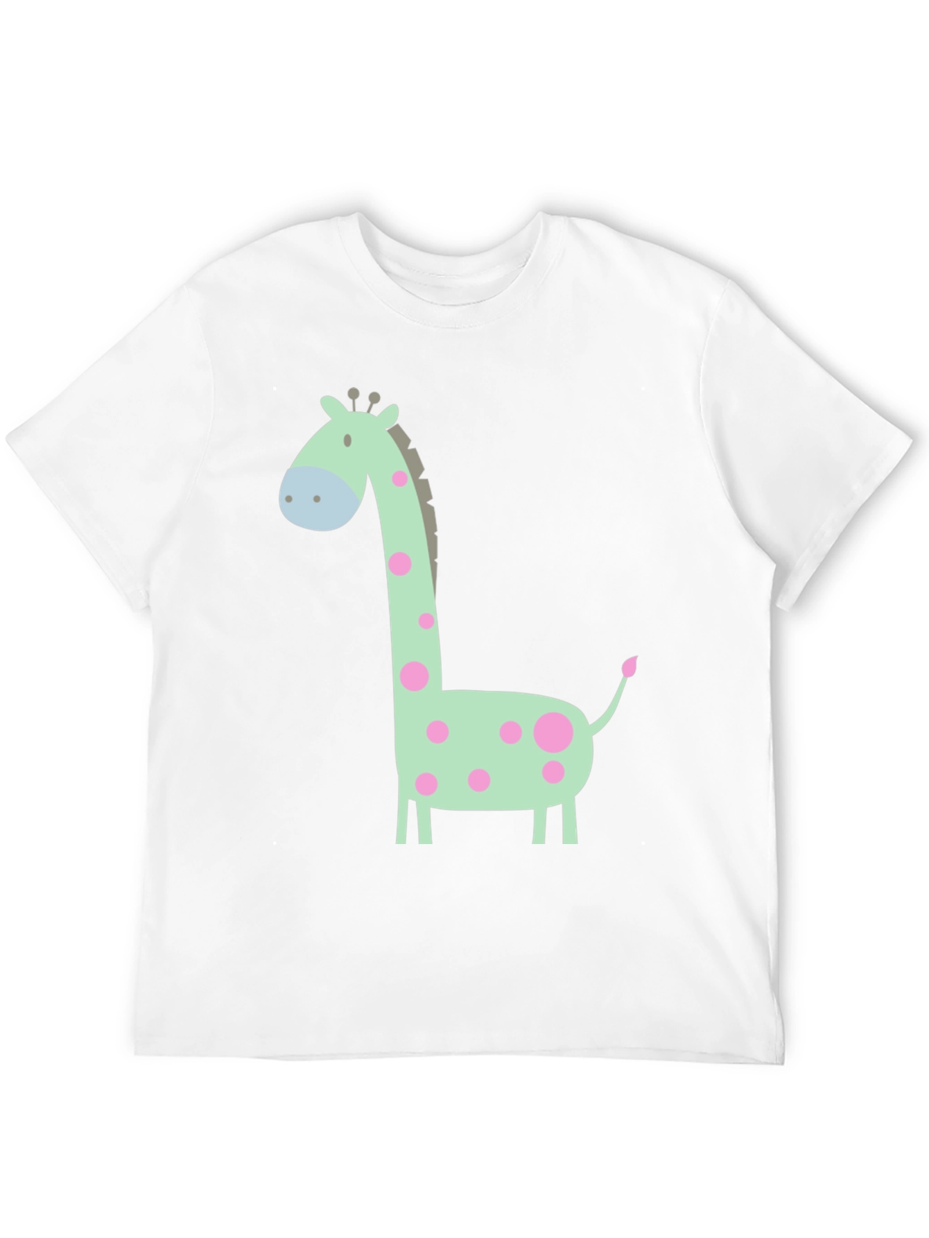 Giraffe Graphic Tee - Cute Cartoon Animal Shirt